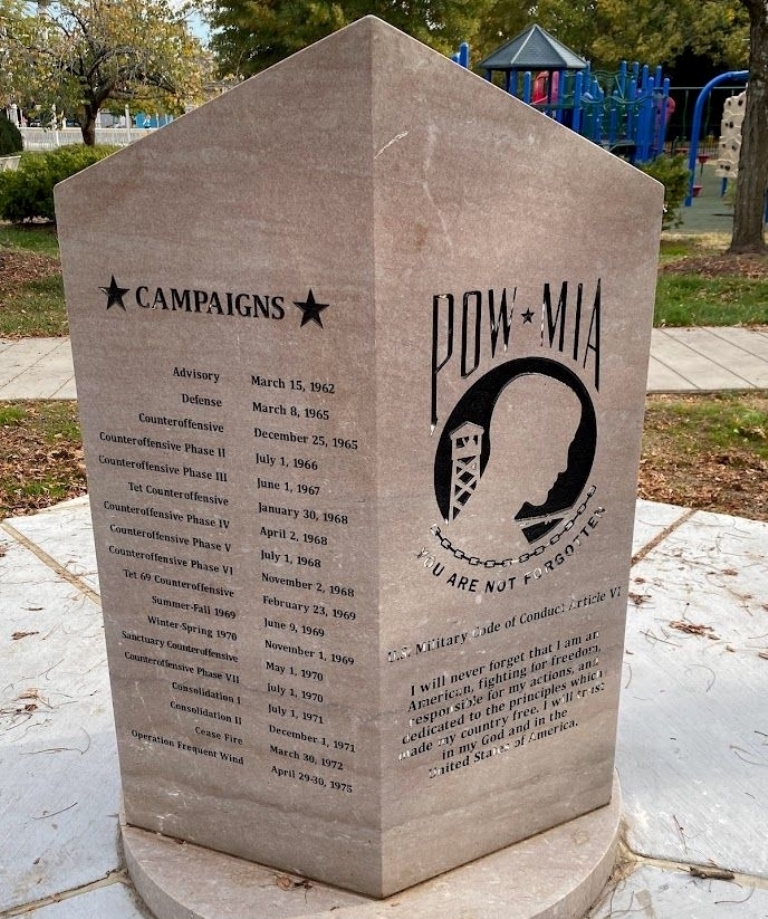 VIETNAM VETERANS OF EAST TENNESSEE WAR MEMORIAL SIDE D