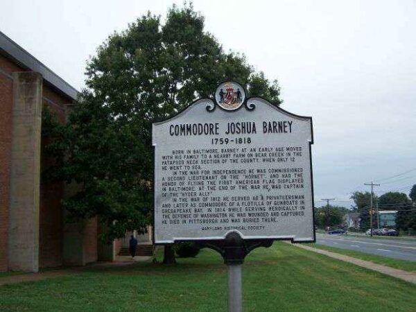 COMMODORE JOSHUA BARRY MEMORIAL MARKER