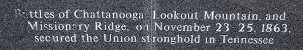 UNION STRONGHOLD IN TENNESSEE WAR MEMORIAL STONE