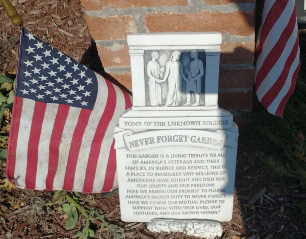 CHESTER NEVER FORGET GARDEN WAR MEMORIAL