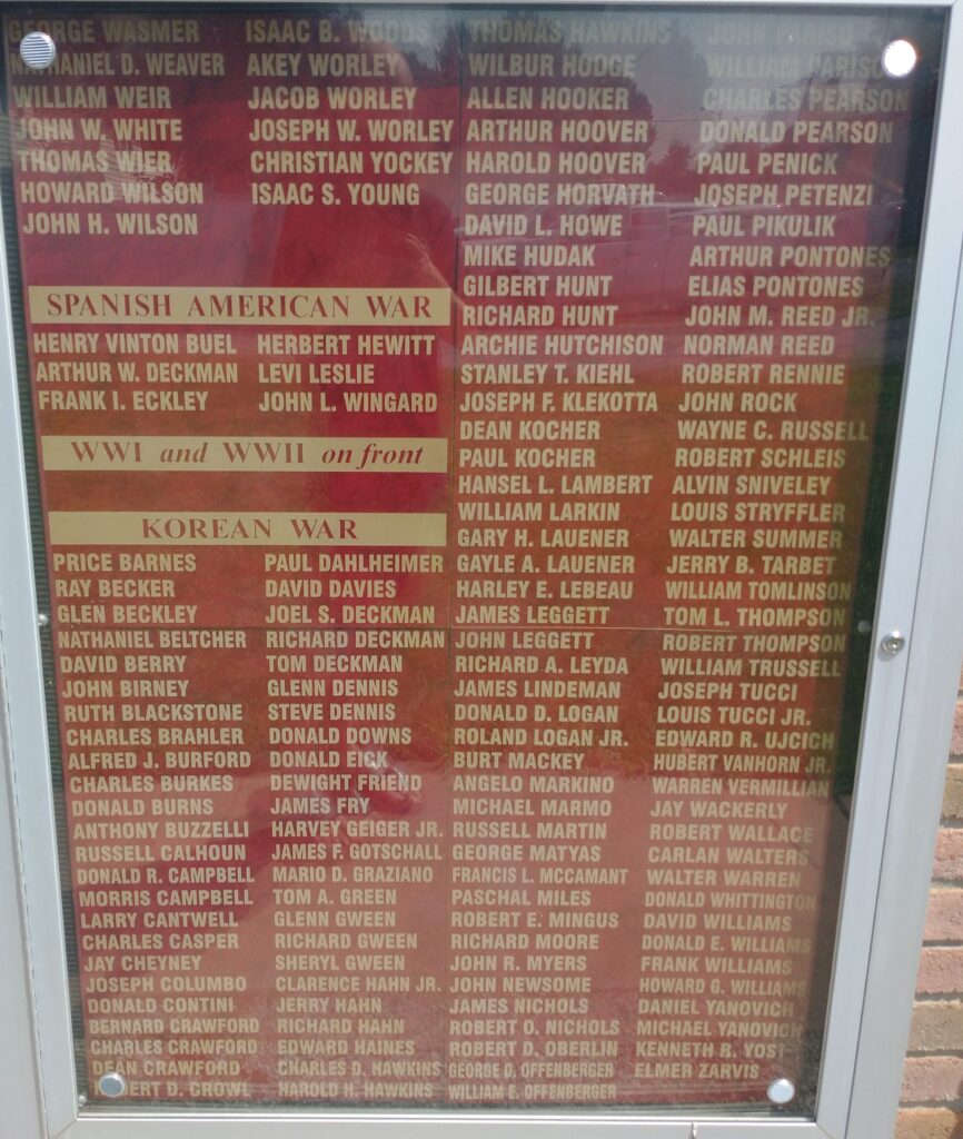 MALVERN AREA VETERANS MEMORIAL HONOR ROLL PLAQUE F