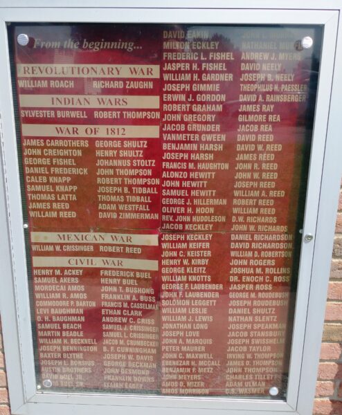 MALVERN AREA VETERANS MEMORIAL HONOR ROLL PLAQUE E
