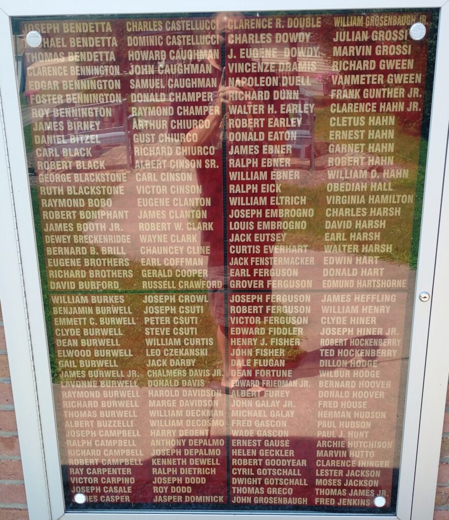 MALVERN AREA VETERANS MEMORIAL HONOR ROLL PLAQUE B