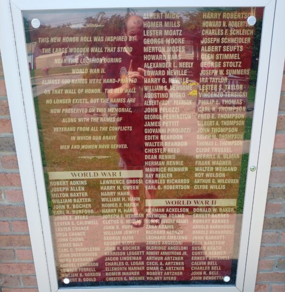 MALVERN AREA VETERANS MEMORIAL HONOR ROLL PLAQUE A