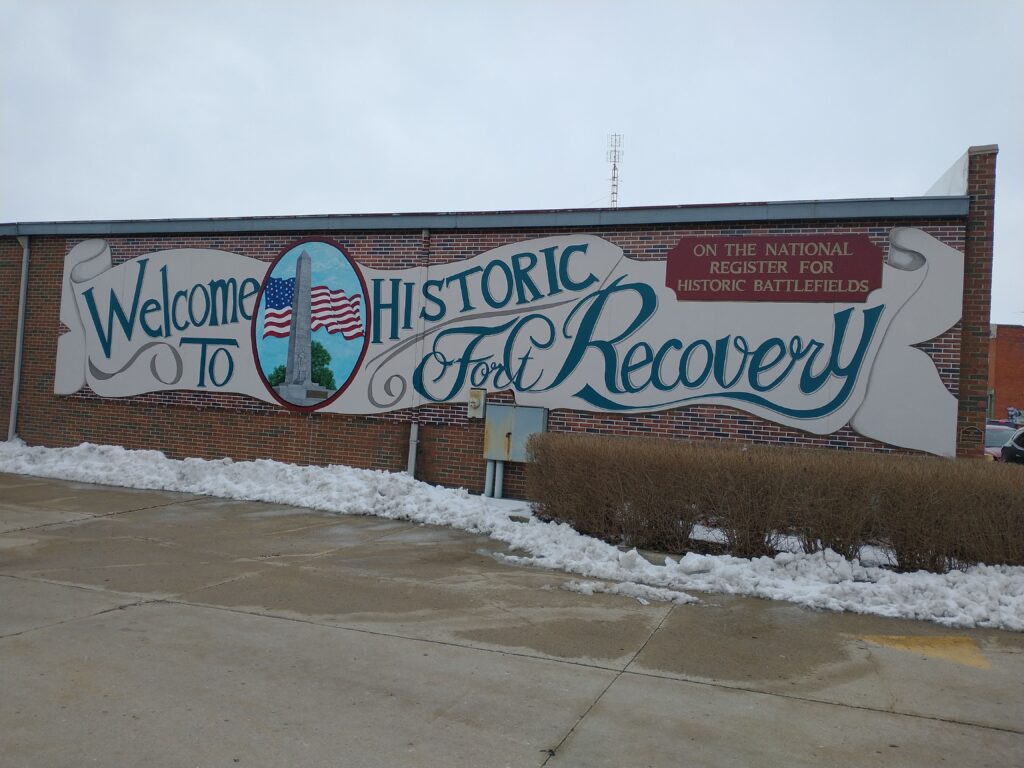 WELCOME TO HISTORIC FORT RECOVERY MEMORIAL MURAL