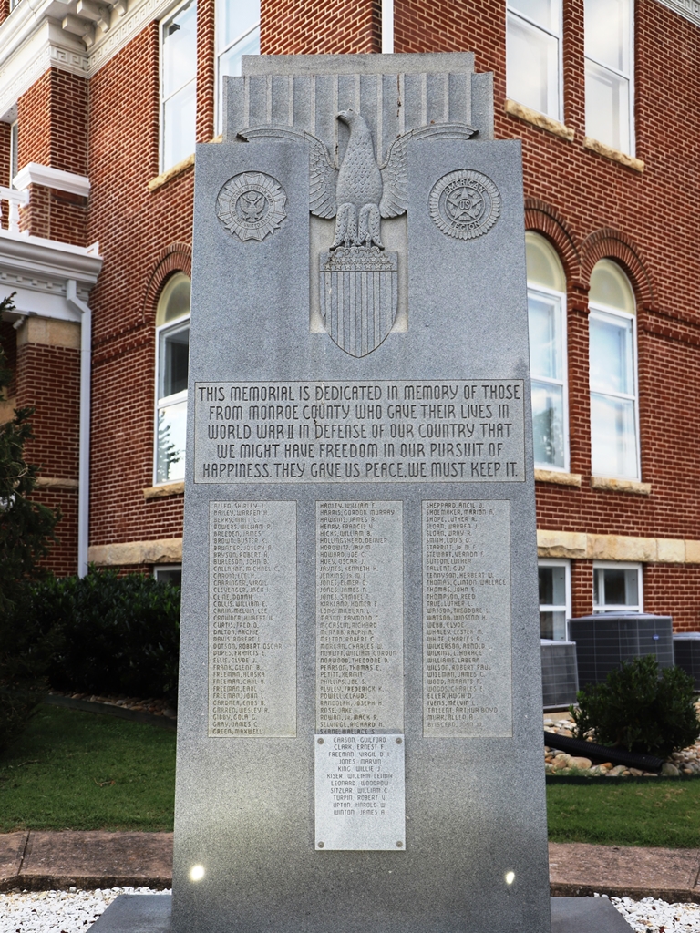 MONROE COUNTY WORLD WAR II SUPREME SACRIFICE MEMORIAL