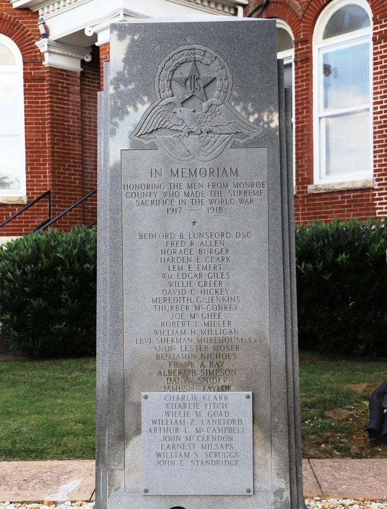 MONROE COUNTY WORLD WAR SUPREME SACRIFICE MEMORIAL