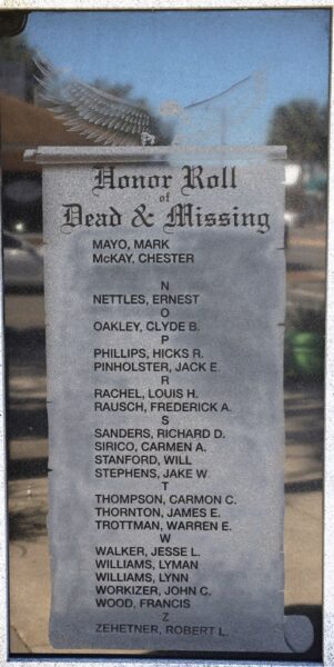 PASCO COUNTY WORLD WAR II MEMORIAL STONE O