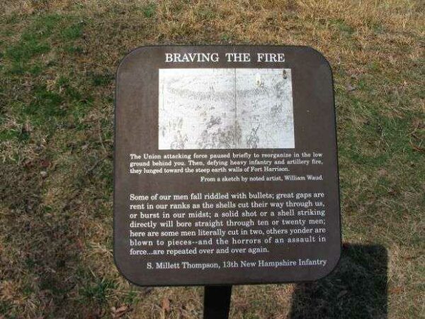 BRAVING THE FIRE WAR MEMORIAL PLAQUE