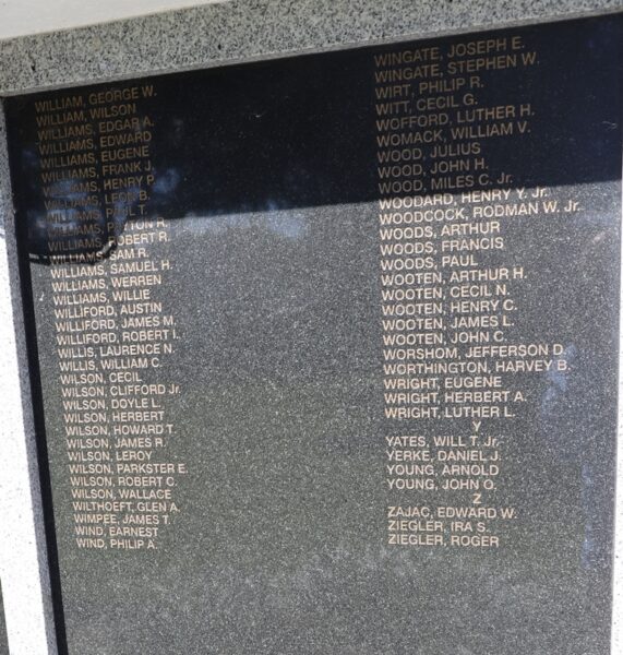 PASCO COUNTY WORLD WAR II MEMORIAL STONE J