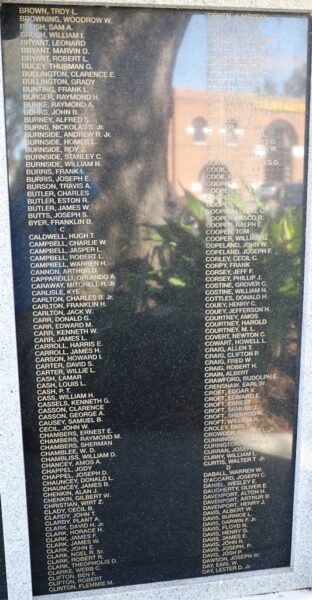 PASCO COUNTY WORLD WAR II MEMORIAL STONE B