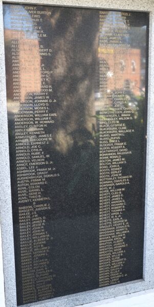 PASCO COUNTY WORLD WAR II MEMORIAL STONE A