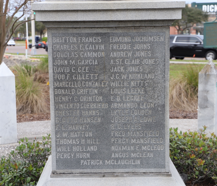 TAMPA AND HILLSBOROUGH COUNTY ROAD OF REMEMBRANCE MEMORIAL  SIDE C