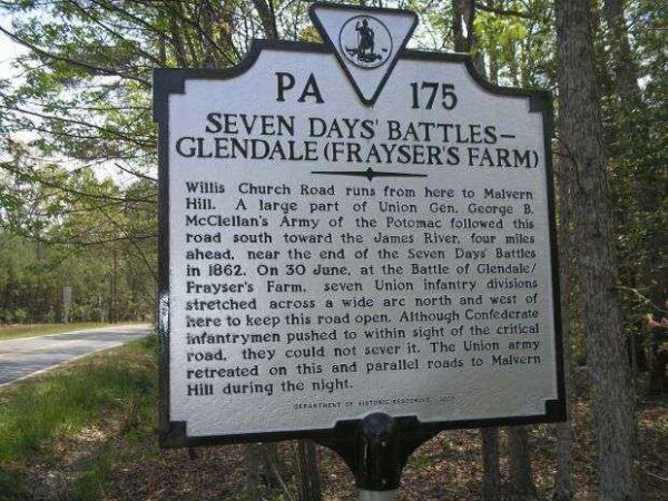 SEVEN DAYS BATTLES WAR MEMORIAL MARKER VII