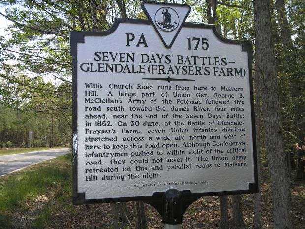 SEVEN DAYS BATTLES WAR MEMORIAL MARKER VII