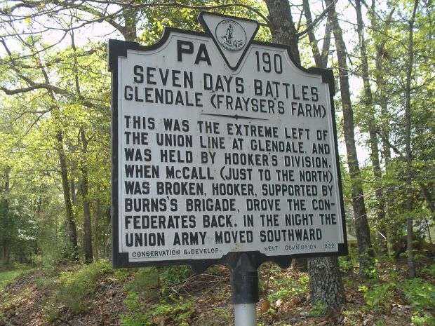 SEVEN DAYS BATTLES WAR MEMORIAL MARKER VI