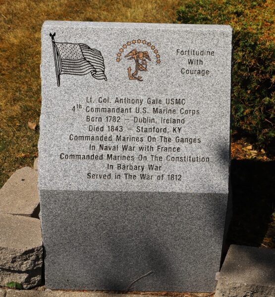 LT. COL. ANTHONY GALE USMC WAR MEMORIAL