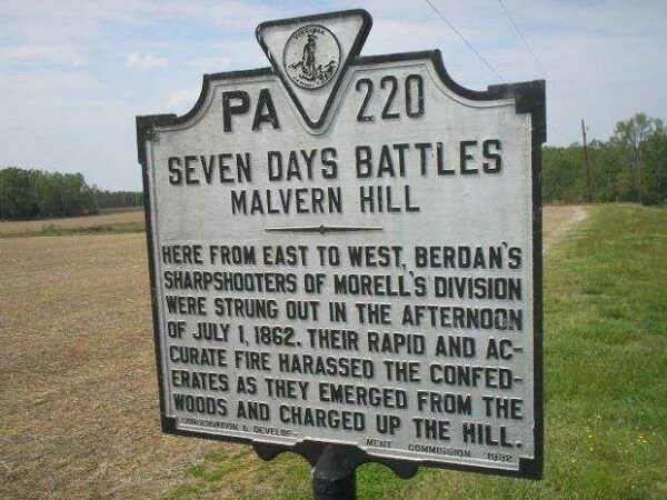 SEVEN DAYS BATTLES WAR MEMORIAL MARKER V