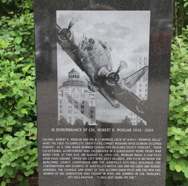 IN REMEMBRANCE OF COL. ROBERT K. MORGAN WAR MEMORIAL