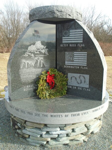 MATAMORAS REVOLUTIONARY WAR MEMORIAL SIDE B