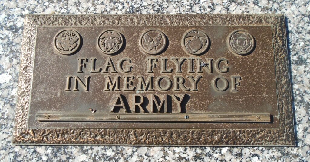 GOLD STAR MOTHERS AND VETERANS MEMORIAL PLAQUE B