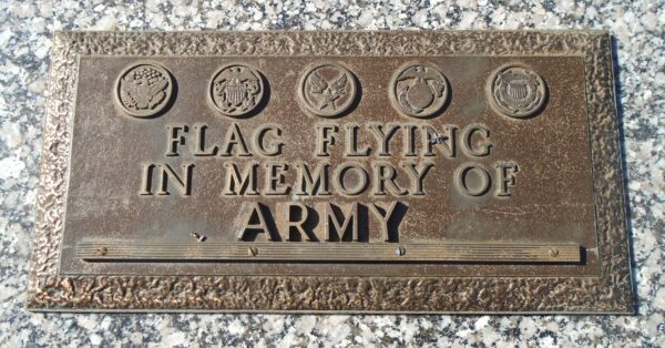 GOLD STAR MOTHERS AND VETERANS MEMORIAL PLAQUE B