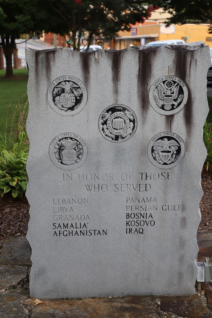 RABUN COUNTY THOSE WHO SERVED MEMORIAL