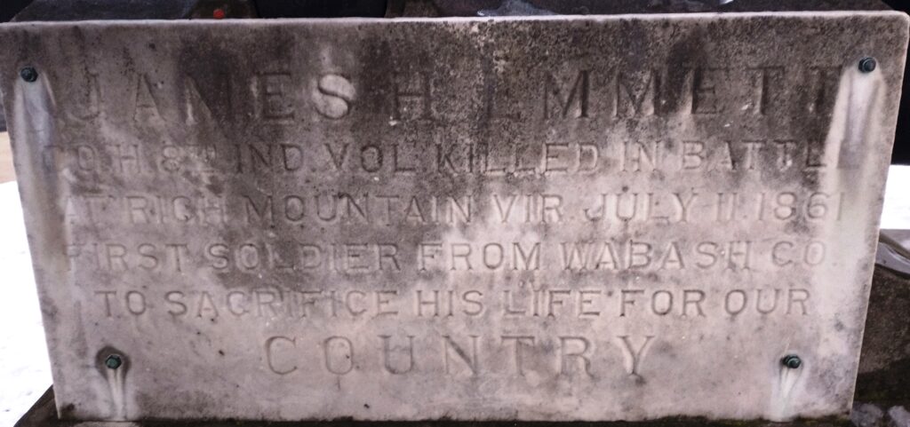 JAMES H. EMMETT WAR MEMORIAL CANNON STONE