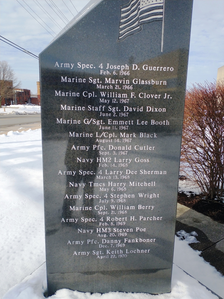 GRANT COUNTY VIETNAM VETERANS MEMORIAL SIDE C