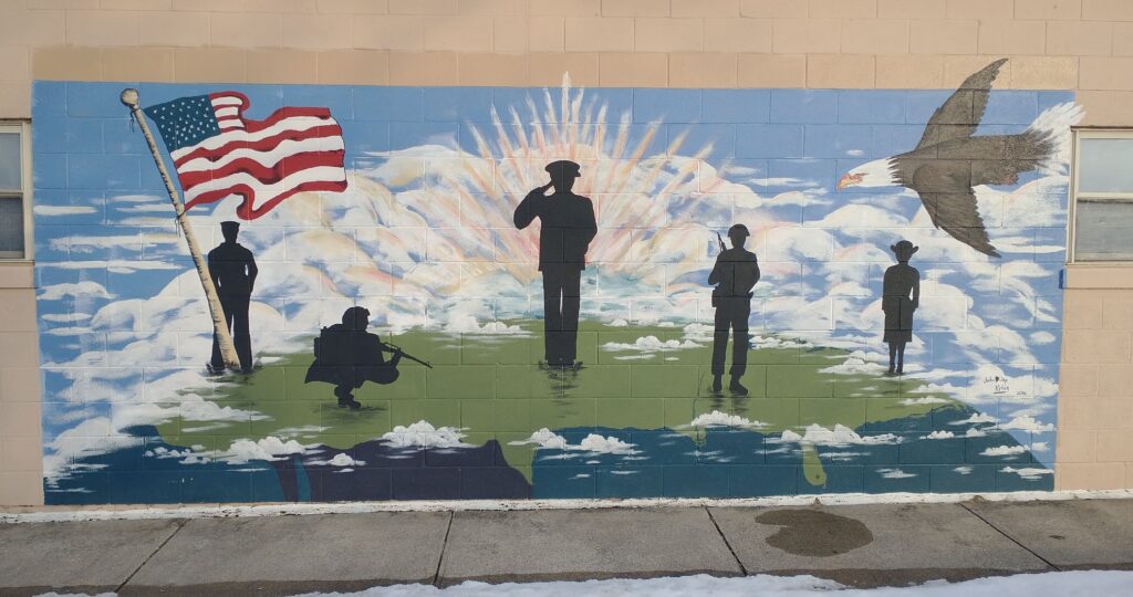 LA FONTAINE VETERA NS MEMORIAL MURAL