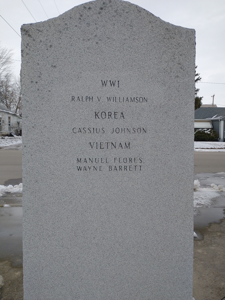REDKEY WAR VETERANS MEMORIAL BACK