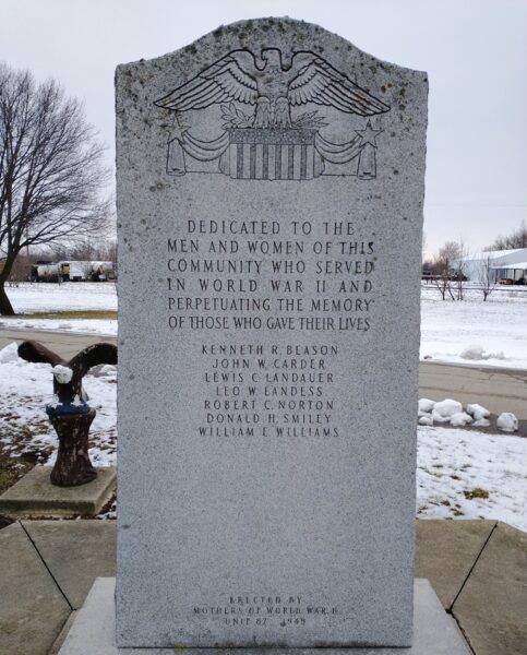 REDKEY WAR VETERANS MEMORIAL FRONT