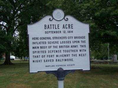 BATTLE ACRE MEMORIAL MARKER