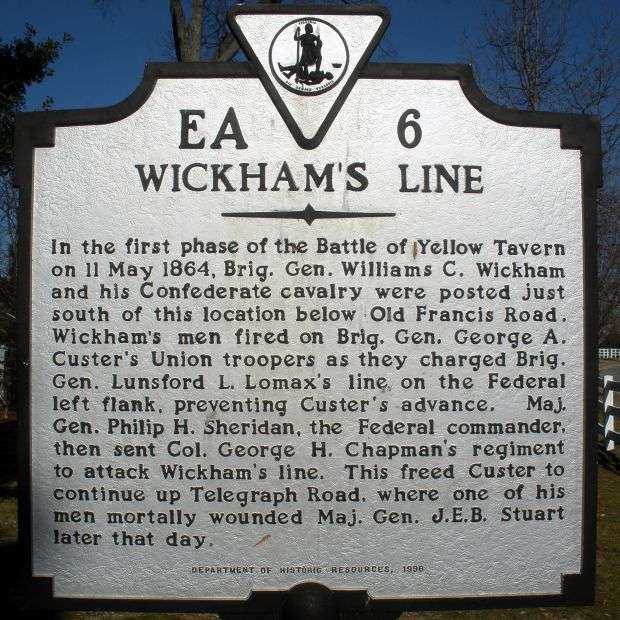 WICKHAM’S LINE WAR MEMORIAL MARKER