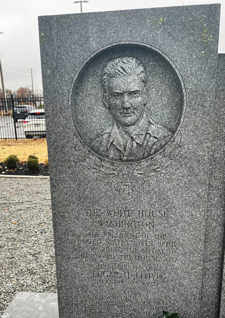 FIRST LIEUTENANT EDGAR H. LLOYD MEDAL OF HONOR WAR MEMORIAL