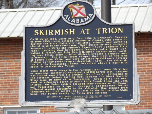 SKIRMISH AT TRION WAR MEMORIAL MARKER