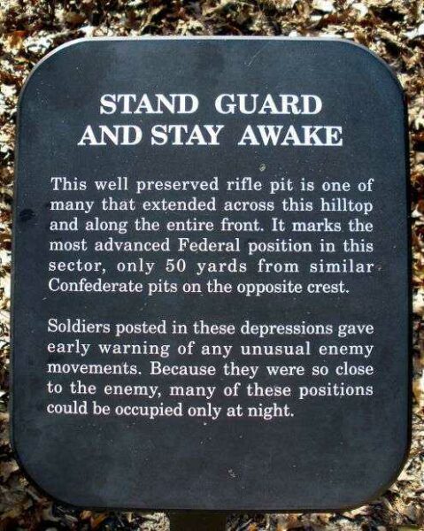 STAND GUARD AND STAY AWAKE MEMORIAL PLAQUE