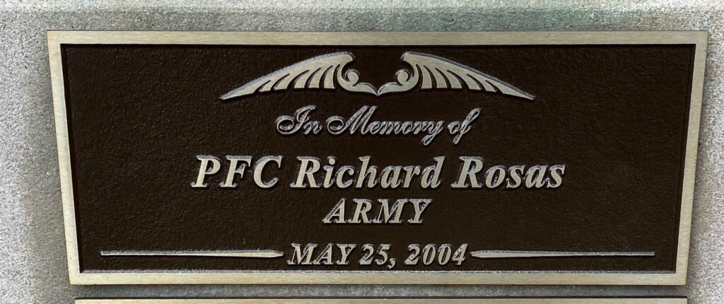 POST SEPTEMBER 11, 2001 WAR MEMORIAL PLAQUE B