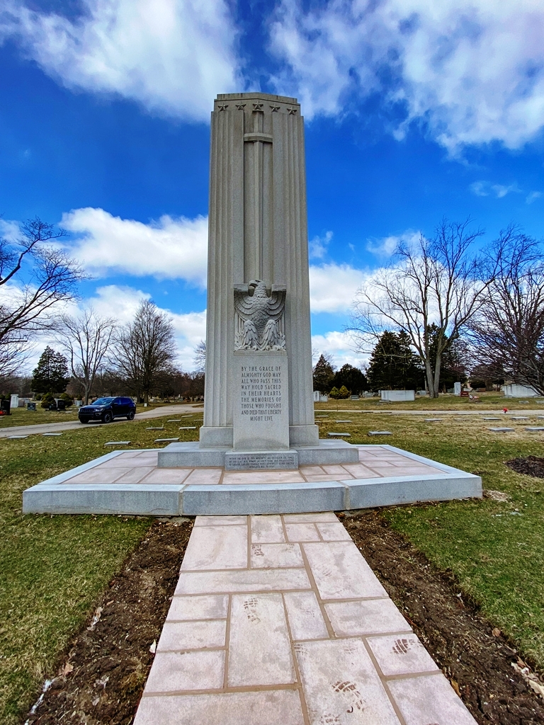 EVERGREEN CEMETERY VETERANS MEMORIAL