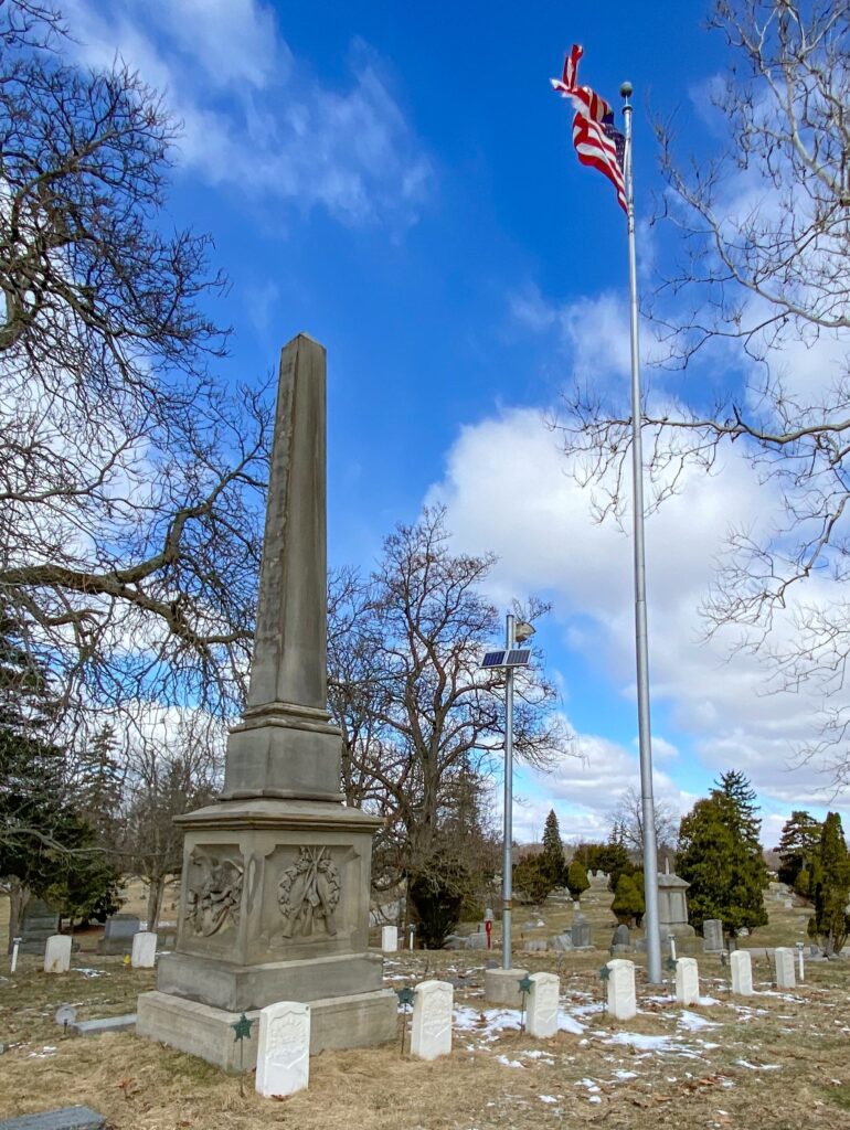 MOUNT HOPE CEMETERY, MI CIVIL WAR MEMORIAL