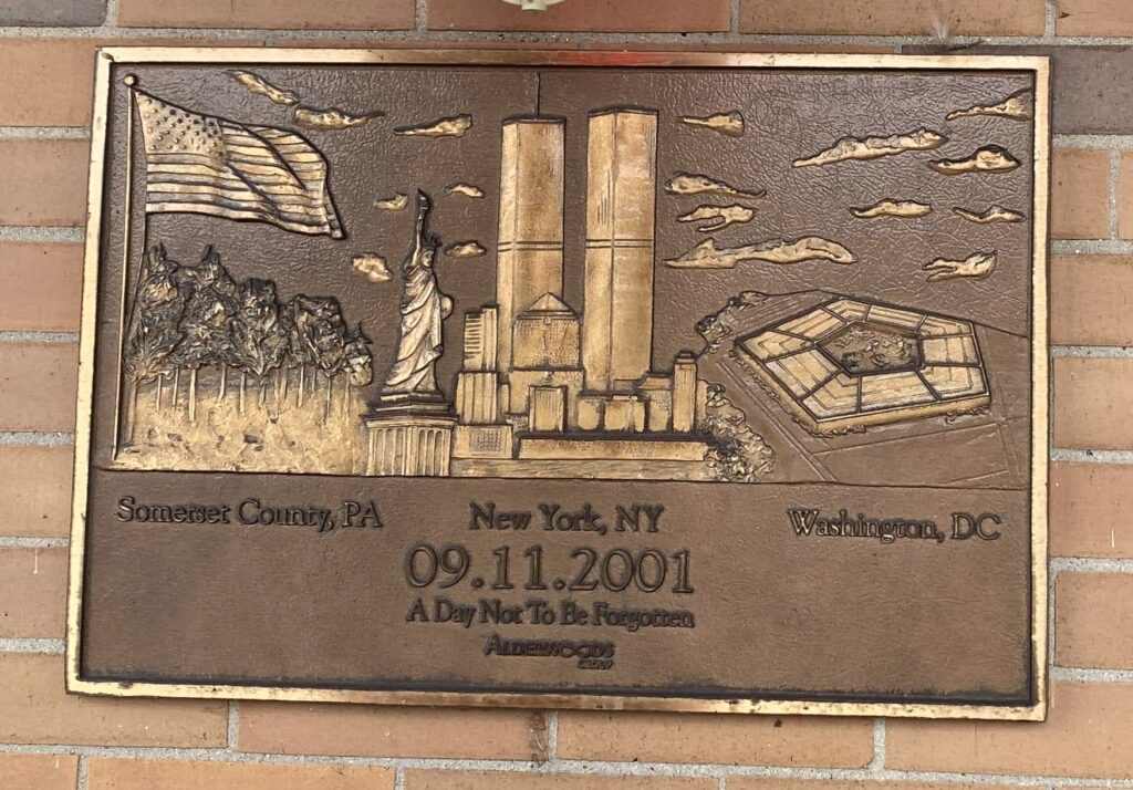 LANSING 09.11.2001 MEMORIAL PLAQUE