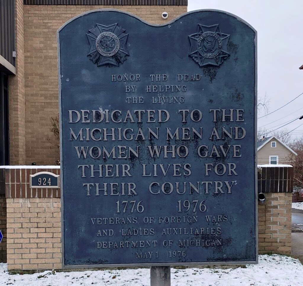 MICHIGAN MEN AND WOMEN ULTIMATE SACRIFICE VETERANS MEMORIAL