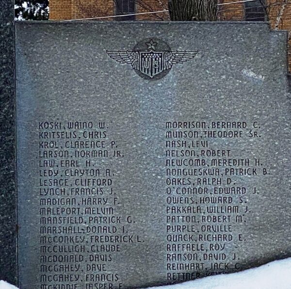 CHIPPEWA COUNTY WORLD WAR II MEMORIAL STONE C