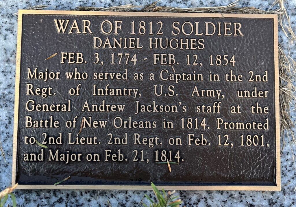 DANIEL HUGHES WAR MEMORIAL PLAQUE