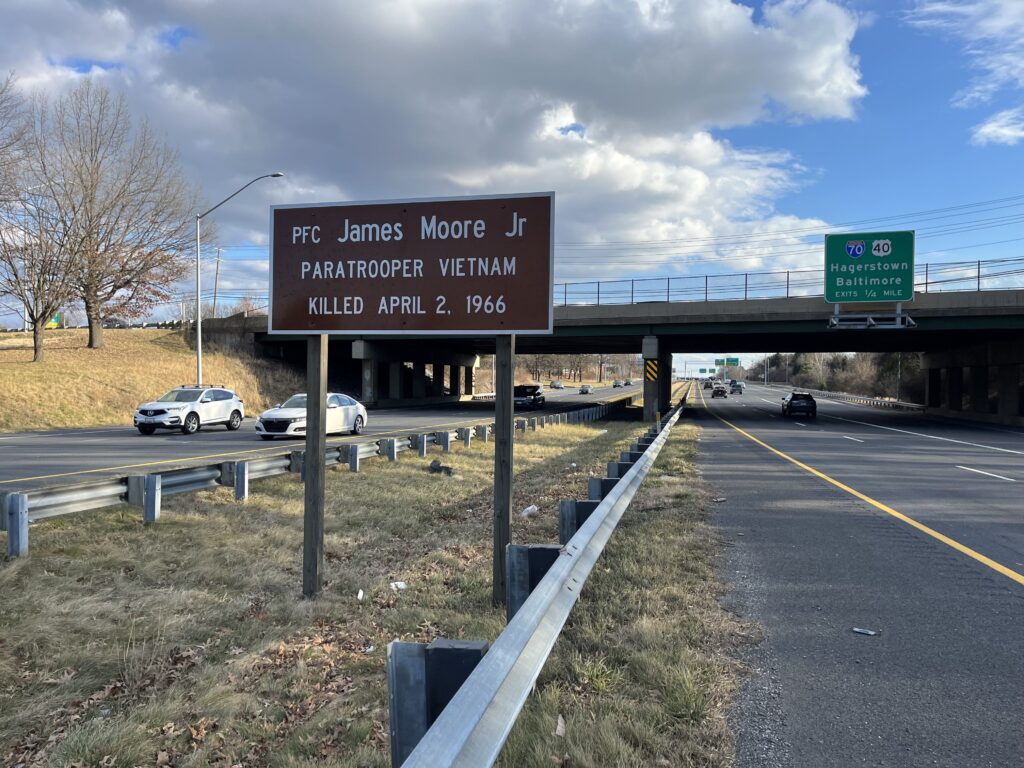 PFC JAMES MOORE JR WAR MEMORIAL HIGHWAY