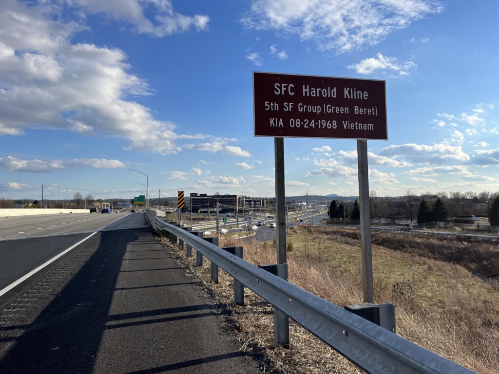 SFC HAROLD KLINE WAR MEMORIAL HIGHWAY