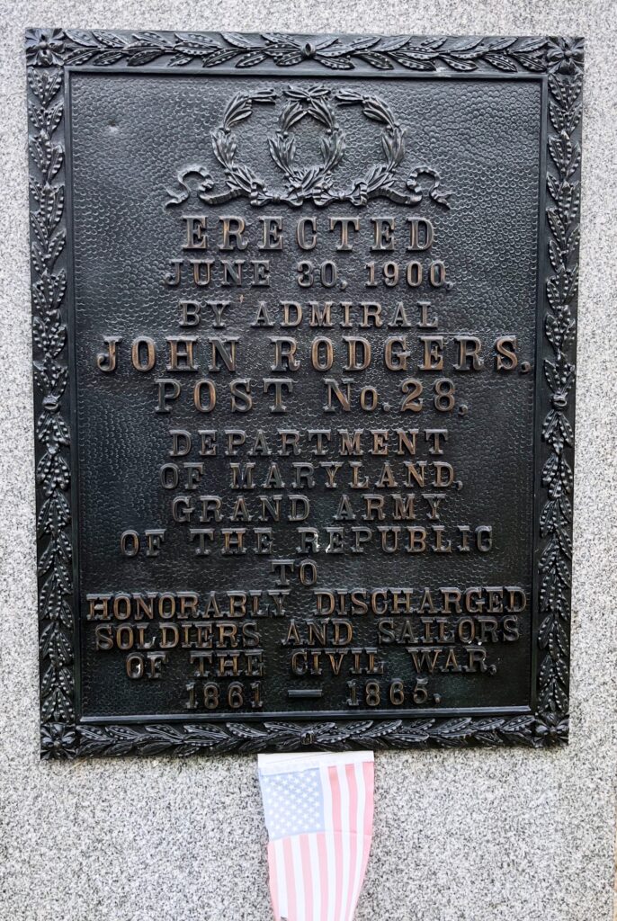 HONORABLY DISCHARGED SOLDIERS AND SAILORS OF THE CIVIL WAR MEMORIAL PLAQUE