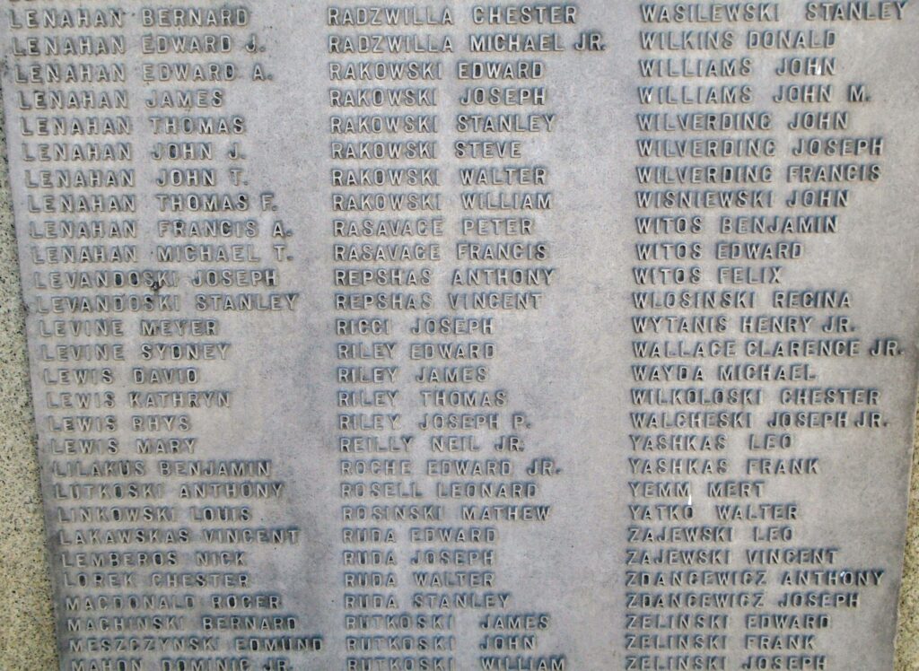 WILKES BARRE WAR MEMORIAL STONE L