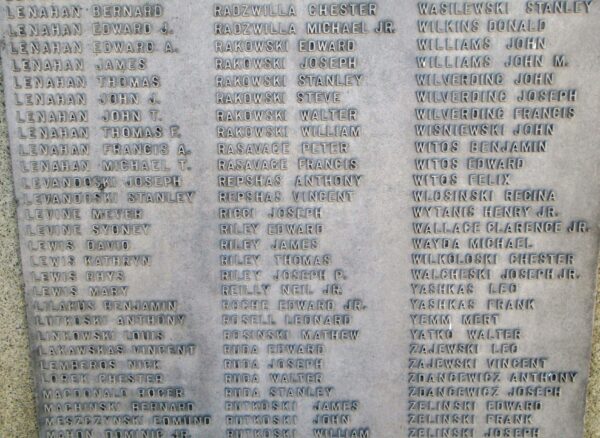 WILKES BARRE WAR MEMORIAL STONE L