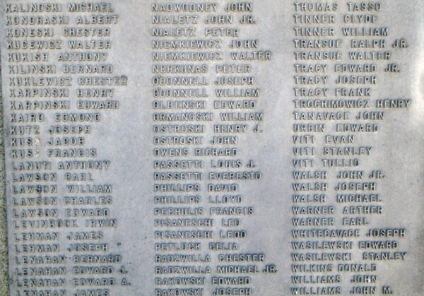 WILKES BARRE WAR MEMORIAL STONE K